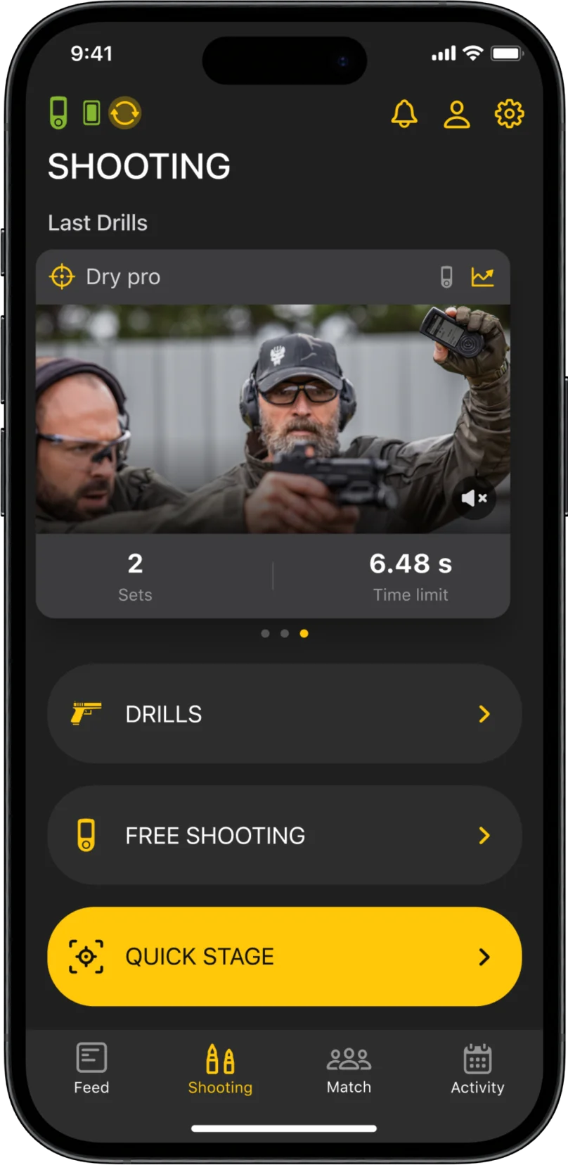 DRILLS APP for SHOT TIMER, iPhone